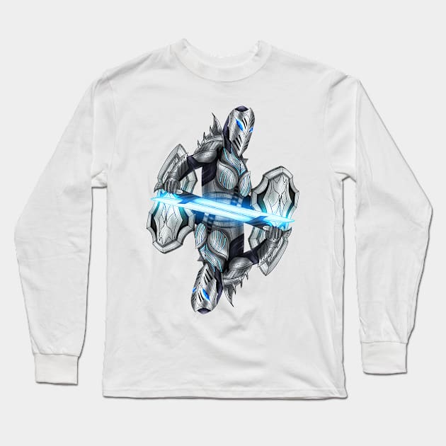 Futuristic knight Long Sleeve T-Shirt by TimeSkiff